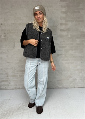 Hoktown vest Charcoal Melange American Vintage